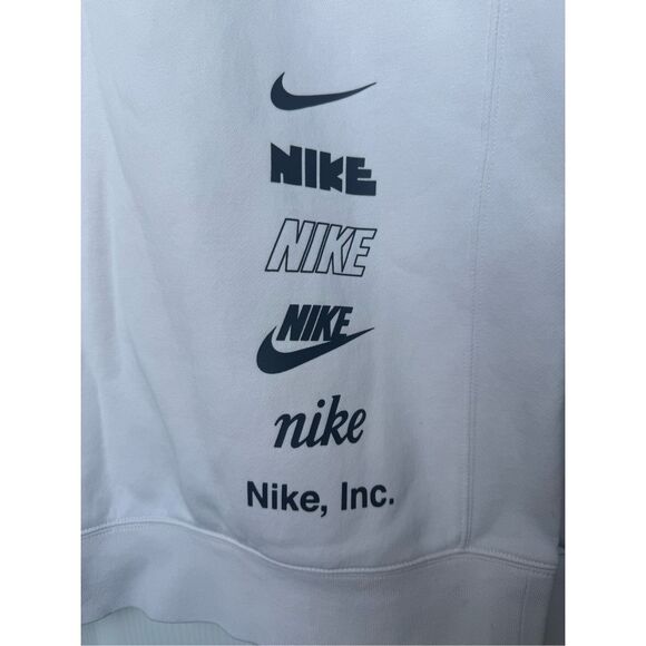 Nike Crew Neck Sweatshirt Small Men's Cream Spell out - Picture 2 of 5
